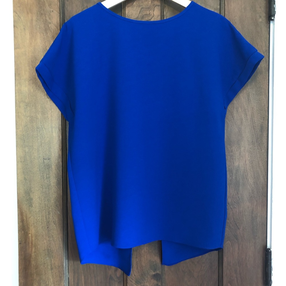 🛍 Lumiere Royal Blue Split Back Blouse 🛍
